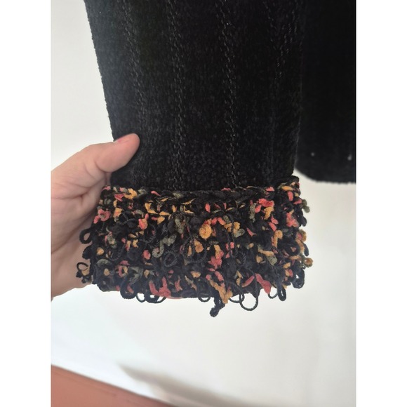 VINTAGE NWT Gantos Chenille Knit Cardigan SweaterMedium Multicolor Button Front‎ - Picture 14 of 16